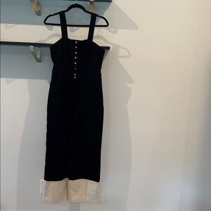 Maeve Black and Cream Jumpsuit